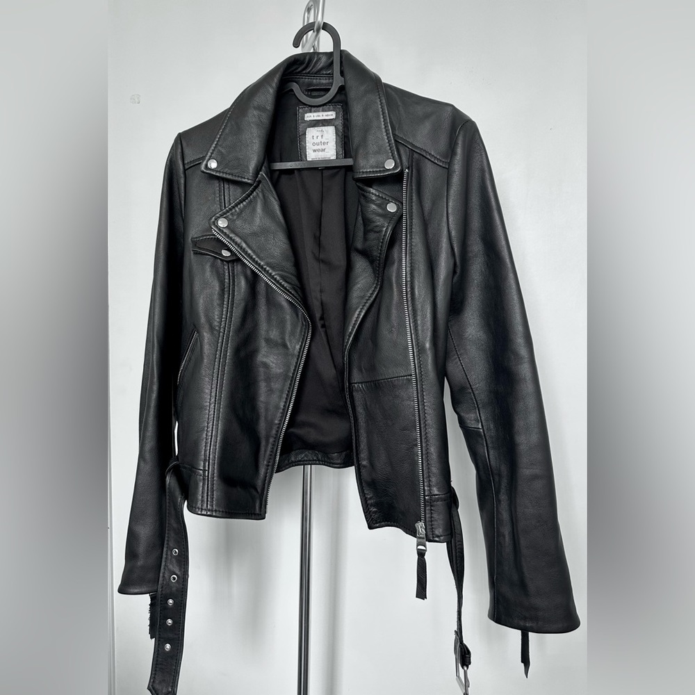 Zara Genuine Leather Jacket (Women’s Size S)